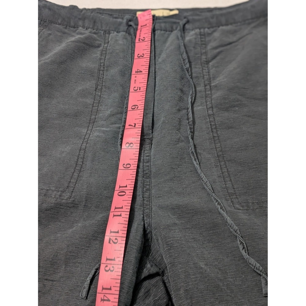 Linden Hill 100% Silk Pants Black Wide Leg Size Small Cropped Lagenlook Washable - Picture 9 of 11